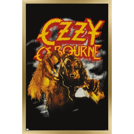 Ozzy Osbourne - Vintage Werewolf Wall Poster, 22.375" x 34" Framed