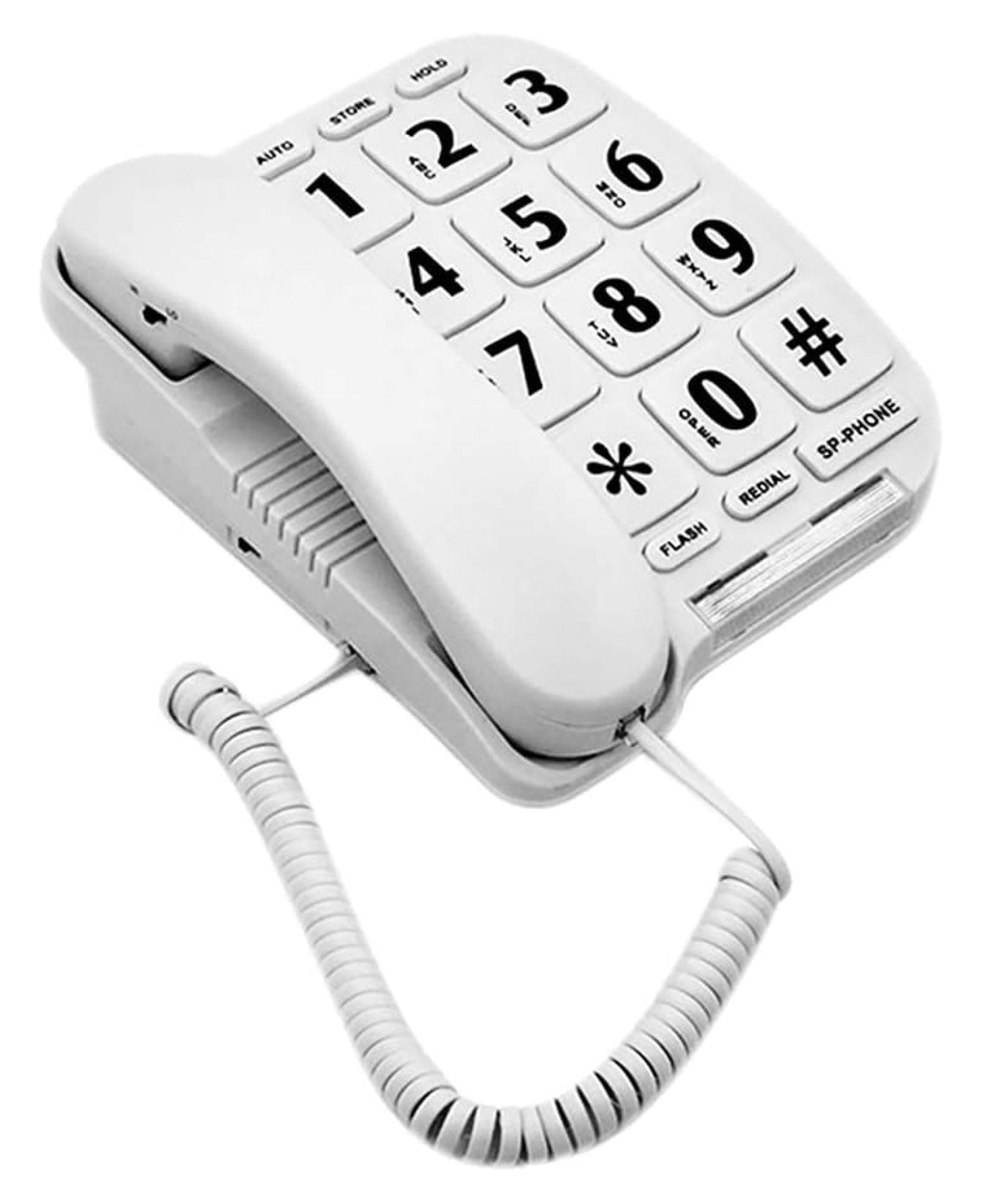P-011 Big Button Corded Phone for Elderly, Amplified Phone for Seniors