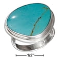 thumbnail image 1 of P-016736-06 6 in. Sterling Silver Freeform Triangle Shape Simulated Turquoise Ring, 1 of 1