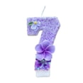 thumbnail image 1 of P-156 G Roman Numeral Cake Candles Floral Design Number 7 Birthday Party Supplies Anniversary Event With Candle Stand Quality Wax Easy Insertion #HZ42Z, 1 of 6