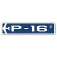 thumbnail image 1 of P-16 Street Sign Air Force Aircraft Military | Indoor/Outdoor | 30" Wide, 1 of 1