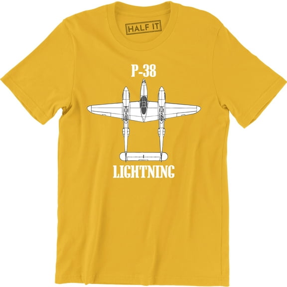 P-38 Lightning WWII Fighter American Airpower Men's Gift T-Shirt