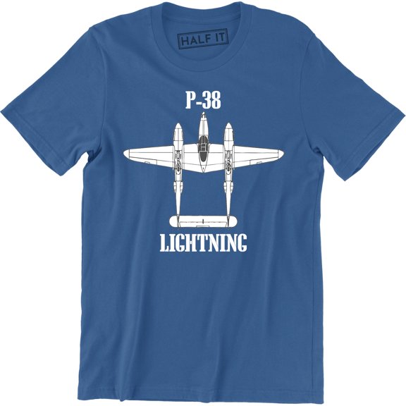 P-38 Lightning WWII Fighter American Airpower Men's Gift T-Shirt