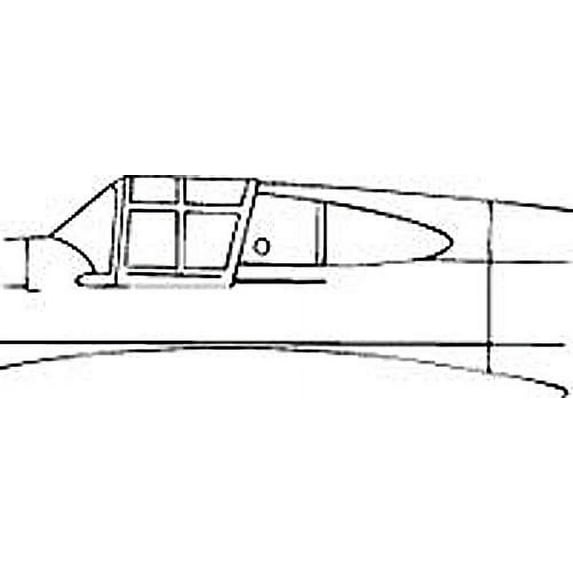 P-40 B Tomahawk Vacuform Canopy x2 for Monogram (1/48 model kit accessory)