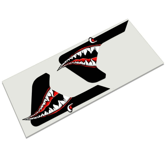 P-40 Warhawk Fender Vent Decals for 2018+ Jeep Wrangler JL JLU & 2020+ Jeep Gladiator JT