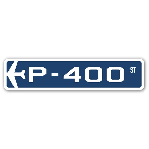 P-400 Street Sign Air Force Aircraft Military | Indoor/Outdoor | 24" Wide