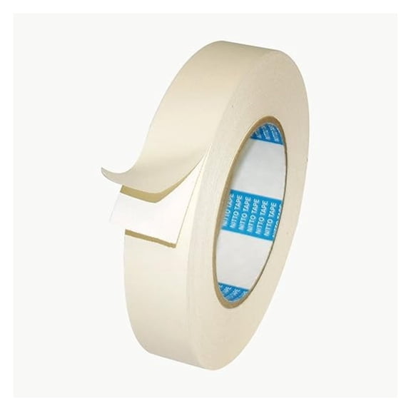 P-50/WI125 P-50 Multi-Purpose Double Coated Cloth Carpet Tape: 1" x 75 ft, White