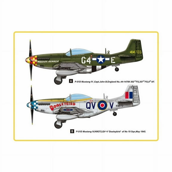 P-51D Mk.IV Mustang 1/48 Scale Plastic Model Kit Hobby Boss