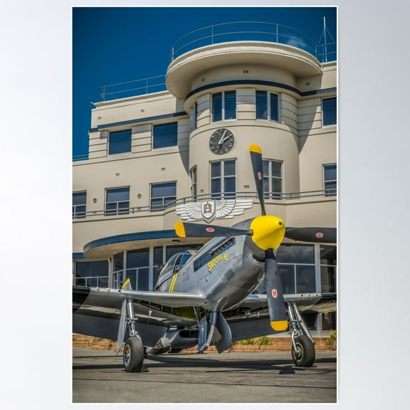 P-51D Mustang Poster Wall Art, Modern Wall Decor For Living Room Bedroom, 8x12 UNFRAMED