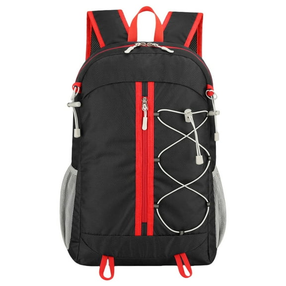 P-532 Black Lightweight Foldable Outdoor Backpack Large Capacity Travel Hiking Sports Portable Daypack Crossing Border Design Durable Material