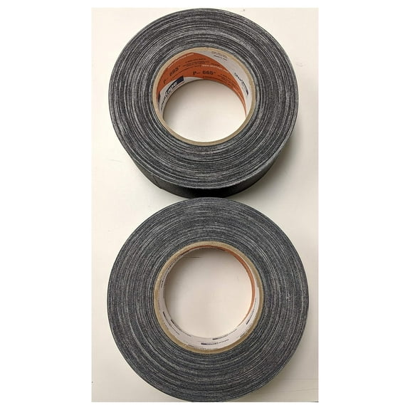 P-665 Black, Professional Grade, Clean Removal Gaffer's Tape (2-Pack)