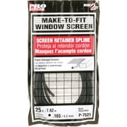0.165 in. x 25 ft. Roll Black Spline