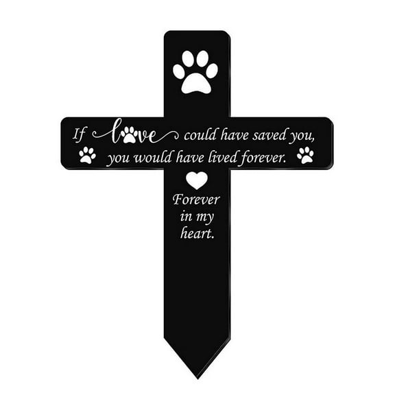P-952 Quality Acrylic Inserted Dog Memorial For Remembrance Customizable Pet Memorial
