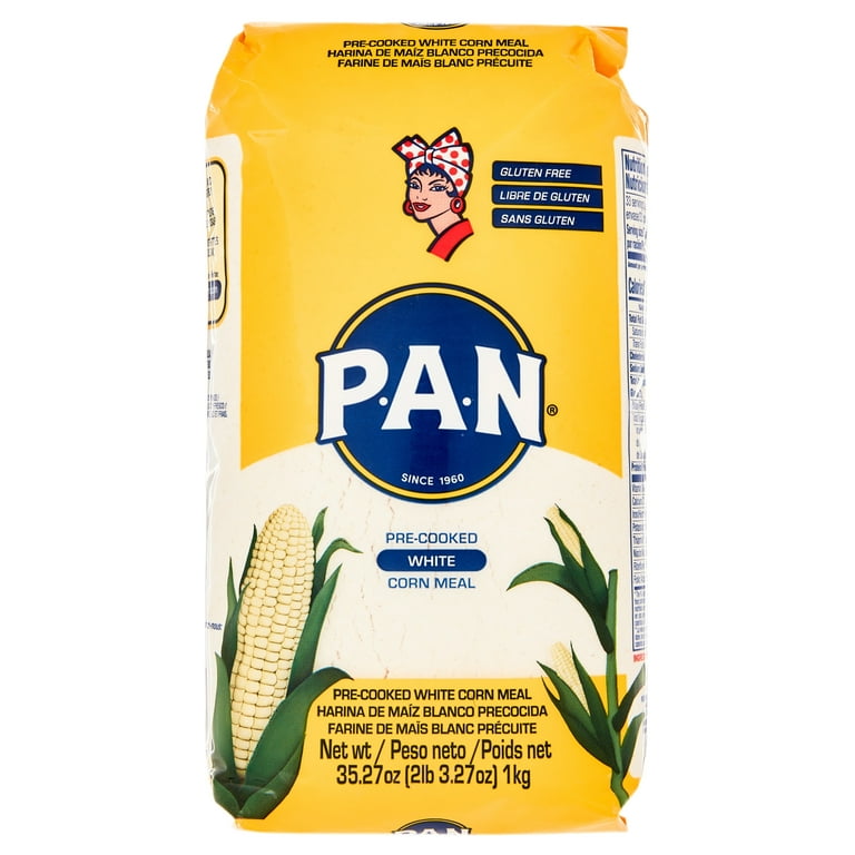 PAN Harina de Maiz, White Corn Meal, 50 lbs