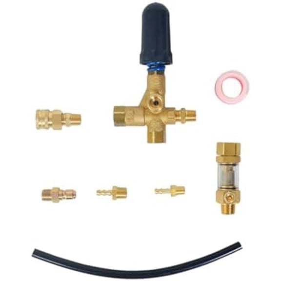 P.A. Power Washer Unloader Valve Fully Plumbed Kit Pulsar 4/Rv  4050 PSI 10.5 GPM$$Tools