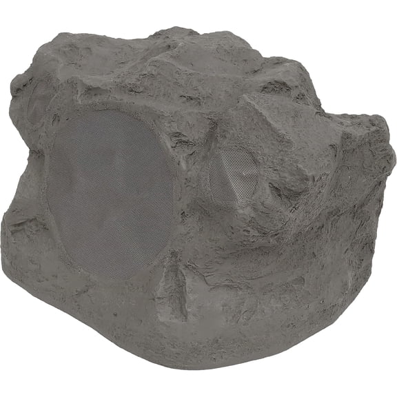 P.A.S. RS8Si Outdoor Rock Speaker, 8-Inch Dual Voice Coil Woofer, Weather-Resistant Granite Finish, High-Fidelity Garden Patio Sound System