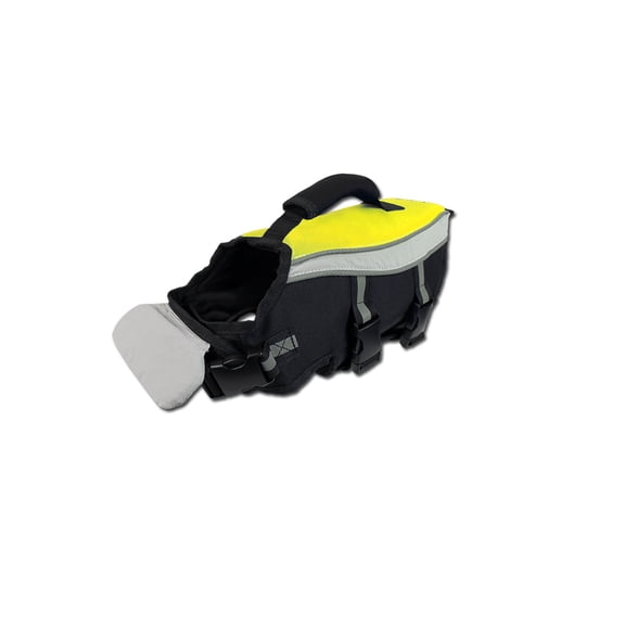 alcott Neon Yellow Water Adventure Dog Jacket, Small