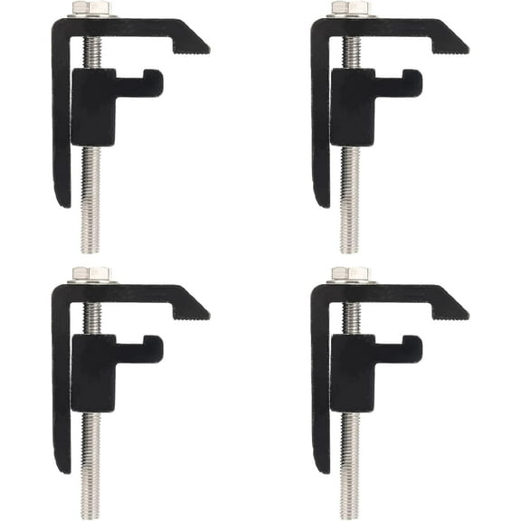 KOONDHEEND Utility Track System Mounting Clamp for Toyota Tacoma/Tundra, Black 4-Piece