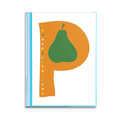 thumbnail image 1 of P Alphabet Pear Fruit Cute Pattern Book Sheet Protectors Portfolio Binder Folder, 1 of 3