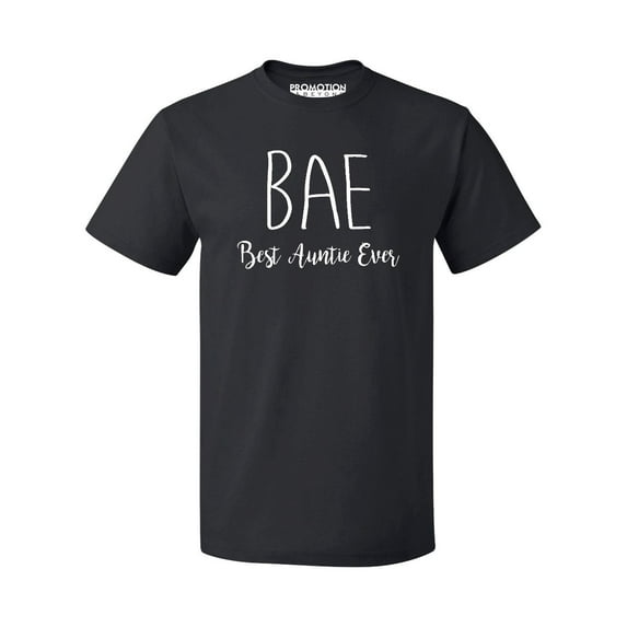 P&B BAE Best Auntie Ever Funny Men's T-shirt, Black, XL