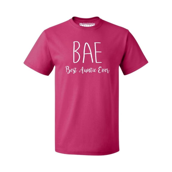 P&B BAE Best Auntie Ever Funny Men's T-shirt, Cyber Pink, S