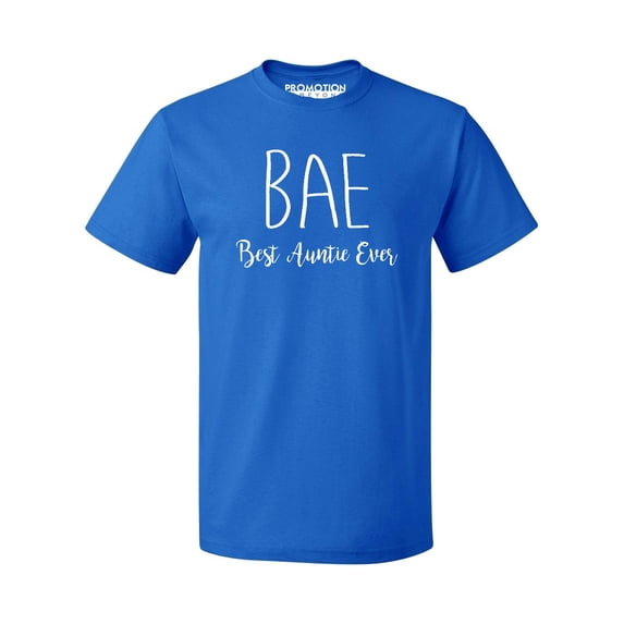 P&B BAE Best Auntie Ever Funny Men's T-shirt, Royal, XL