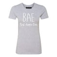 thumbnail image 1 of P&B BAE Best Auntie Ever Funny Women's T-shirt, Heather Gray, 2XL, 1 of 2