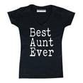 thumbnail image 1 of P&B Best Aunt Ever Women's V-neck, Black, XL, 1 of 2
