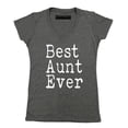 thumbnail image 1 of P&B Best Aunt Ever Women's V-neck, Heather Charcoal, S, 1 of 2