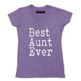 thumbnail image 1 of P&B Best Aunt Ever Women's V-neck, Heather Purple, XL, 1 of 2