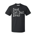 thumbnail image 1 of P&B Best Cat Dad Ever Men's T-shirt, Black, S, 1 of 2