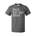 thumbnail image 1 of P&B Best Cat Dad Ever Men's T-shirt, Charcoal, L, 1 of 2