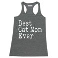 thumbnail image 1 of P&B Best Cat Mom Ever Funny Women's Tank Top, Heather Charcoal, L, 1 of 2