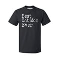 thumbnail image 1 of P&B Best Cat Mom Ever Men's T-shirt, Black, L, 1 of 2