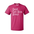 thumbnail image 1 of P&B Best Cat Mom Ever Men's T-shirt, Cyber Pink, L, 1 of 2