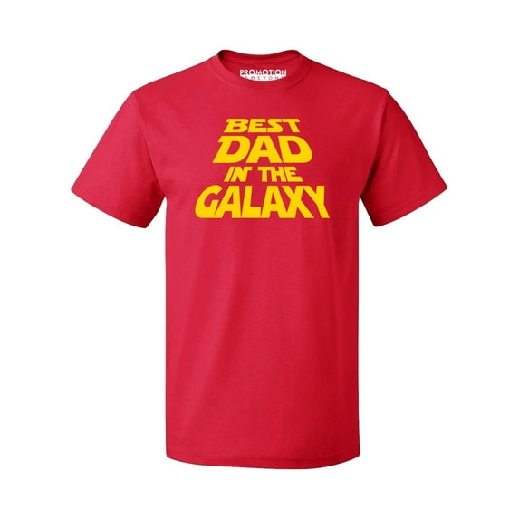 P&B Best Dad In The Galaxy Men's T-shirt, Red, XL