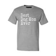 thumbnail image 1 of P&B Best Dog Mom Ever Men's T-shirt, Heather Gray, S, 1 of 2