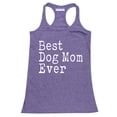 thumbnail image 1 of P&B Best Dog Mom Ever Women's Tank Top, Heather Purple, L, 1 of 2