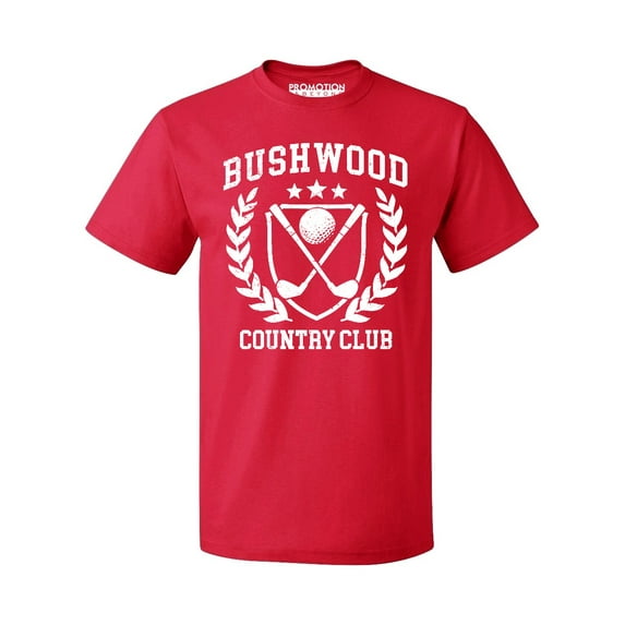 P&B Bushwood Country Club Funny Golf Parody Men's T-shirt, L, Red