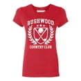 thumbnail image 1 of P&B Bushwood Country Club Funny Golf Parody Women's T-shirt, XL, Red, 1 of 2