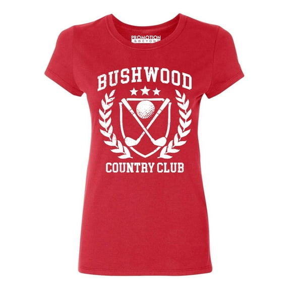P&B Bushwood Country Club Funny Golf Parody Women's T-shirt, XL, Red