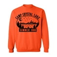 thumbnail image 1 of P&B Camp Crystal Lake Halloween Parody Costume Crewneck Sweatshirt, 2XL, Orange, 1 of 2