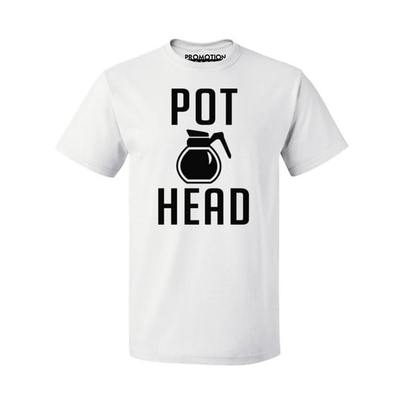 P&B Coffee Pot Head Men's T-shirt, White ,S