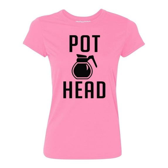 P&B Coffee Pot Head Women's T-shirt, Azalea Pink, 2XL