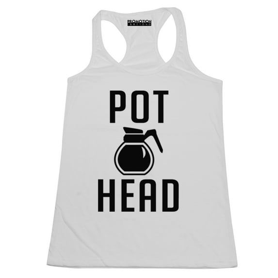 P&B Coffee Pot Head Women's Tank Top, White, 2XL