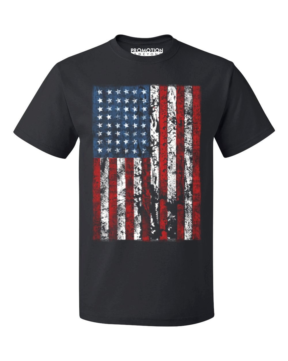 P&B Distressed USA Flag 4th of July Independence Day Men's T-shirt ...