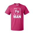 thumbnail image 1 of P&B Fe (Iron) Man Element Men's T-shirt, Cyber Pink, L, 1 of 2