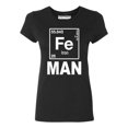 thumbnail image 1 of P&B Fe (Iron) Man Element Women's T-shirt, Black, S, 1 of 2