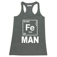thumbnail image 1 of P&B Fe (Iron) Man Element Women's Tank Top, Heather Charcoal, 2XL, 1 of 2