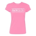 thumbnail image 1 of P&B Genius Periodic Table Funny Women's T-shirt, Azalea Pink, L, 1 of 2